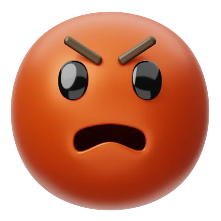 Angry Face  3D Emoji