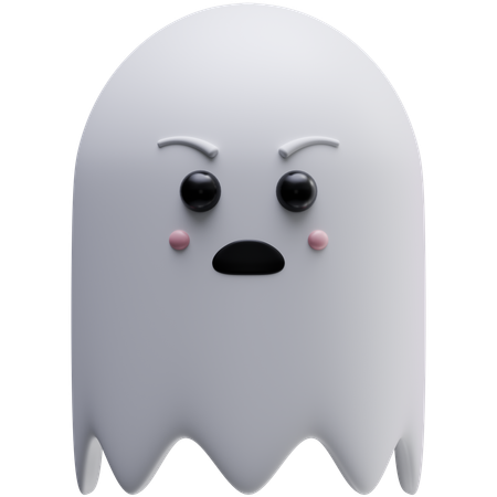 Angry Ghost  3D Icon