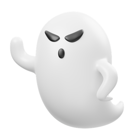 Angry Ghost  3D Icon