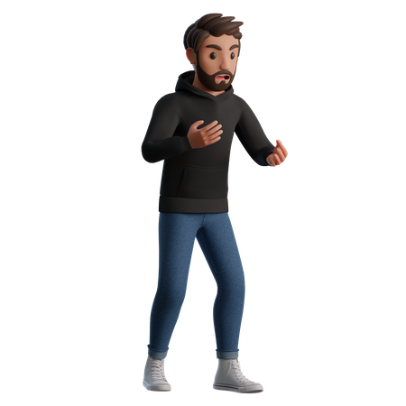 Angry man  3D Icon