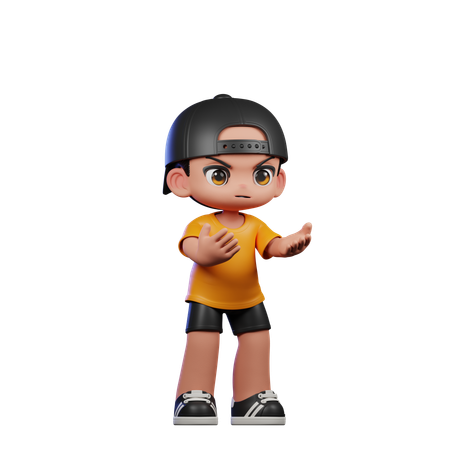 Angry Man  3D Icon