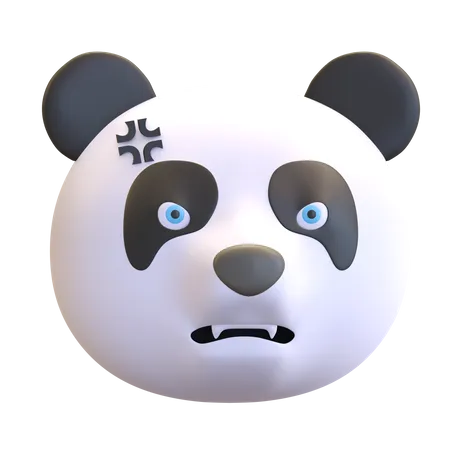 Angry panda  3D Emoji