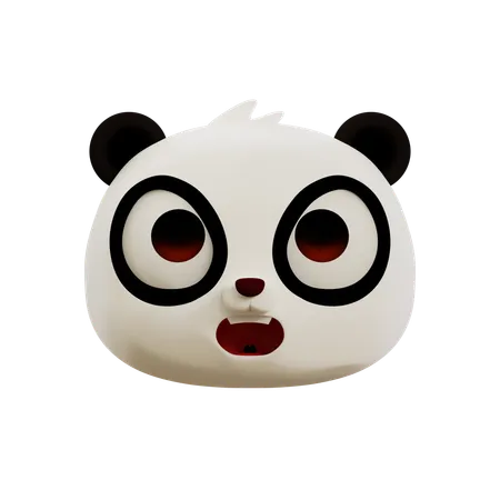 Angry Panda Emoji  3D Icon