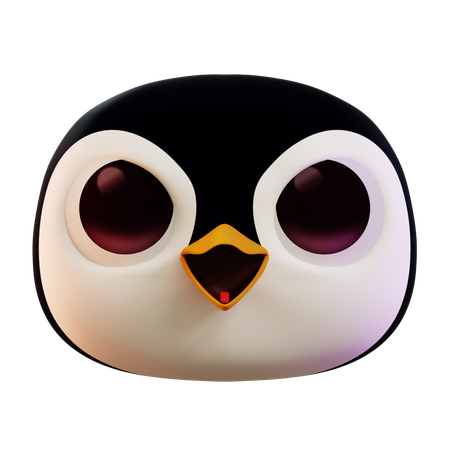 Angry Penguin Emoji  3D Icon