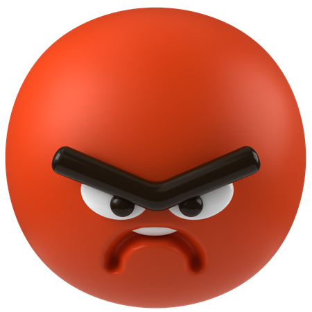 Angry Pouting  3D Icon