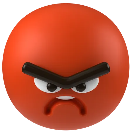 Angry Pouting  3D Icon