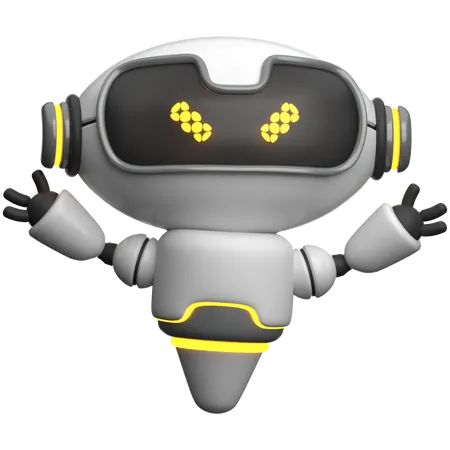 Angry Robot  3D Icon