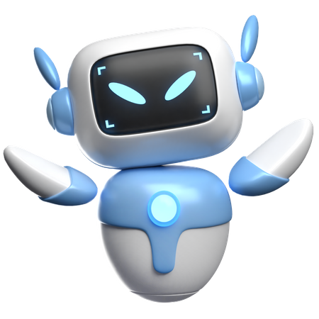 Angry Robot  3D Icon