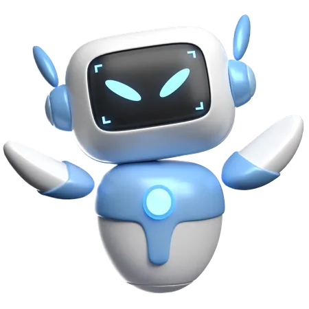 Angry Robot  3D Icon