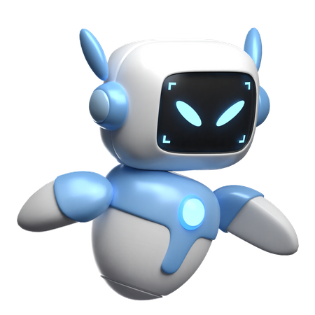 Angry Robot  3D Icon