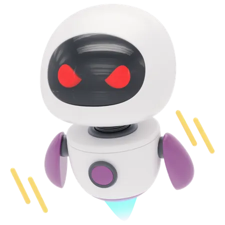 Angry Robot  3D Icon