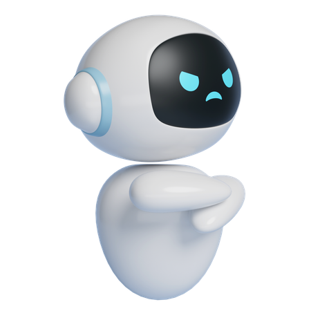 Angry Robot  3D Icon