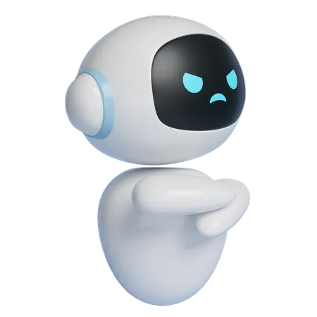Angry Robot  3D Icon