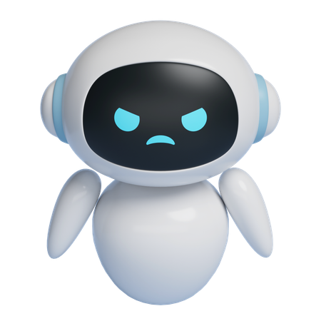 Angry Robot  3D Icon
