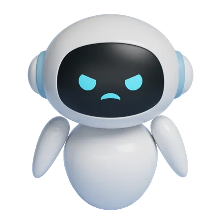 Angry Robot  3D Icon