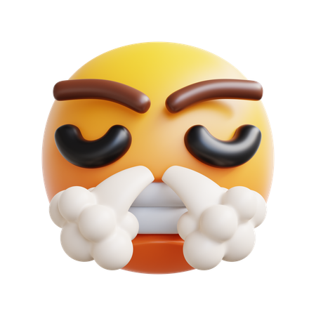 Angry Sigh  3D Icon