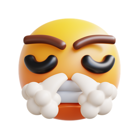 Angry Sigh  3D Icon