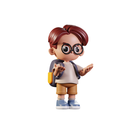 Angry Student  3D Illustration