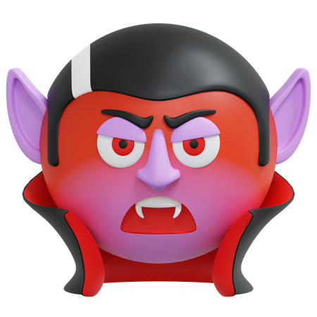 Angry Vampire  3D Icon