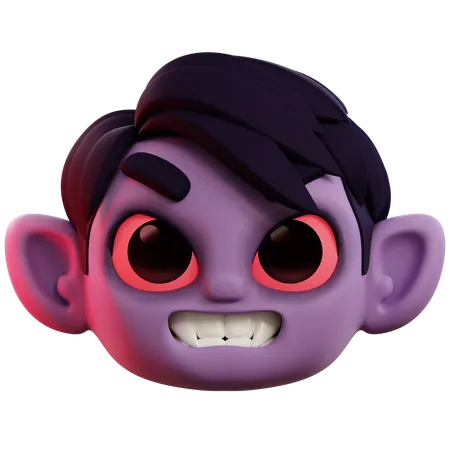 Angry Vampire  3D Icon