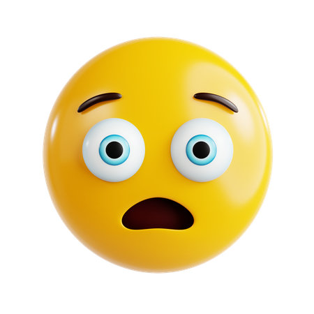 Ängstliches Emoji  3D Icon