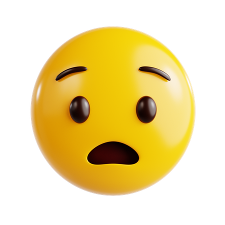 Ängstliches Emoji  3D Icon