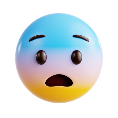 Ängstliches Emoji  3D Icon