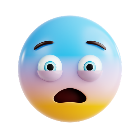 Ängstliches Emoji  3D Icon