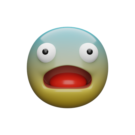 Ängstliches Gesicht  3D Icon
