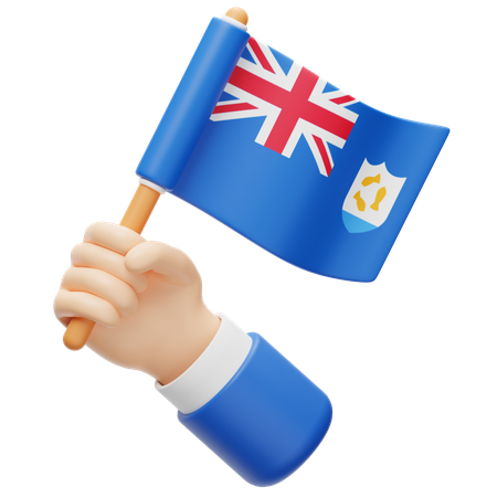 Anguilla Flag  3D Icon