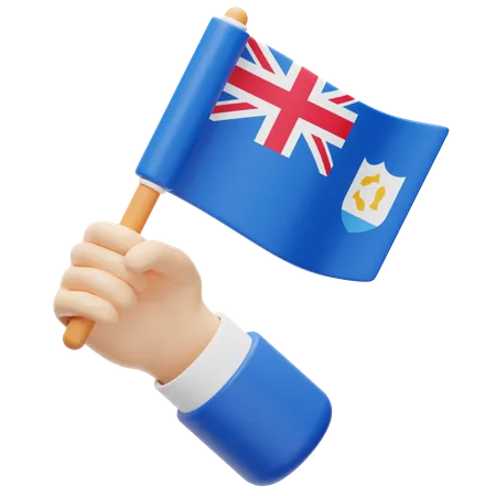 Anguilla Flag  3D Icon