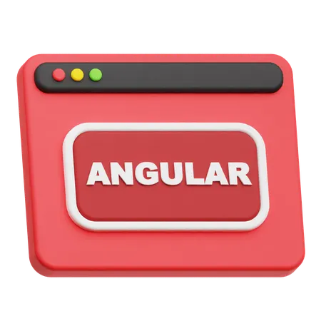 Angular Website  3D Icon