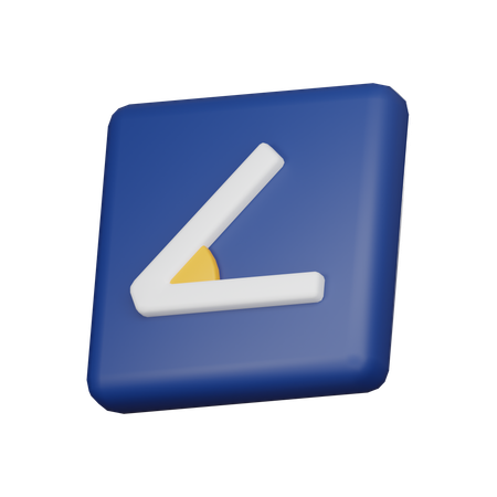 Ángulo  3D Icon