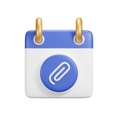 Anhang Kalender  3D Icon