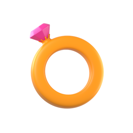 Anillo  3D Icon