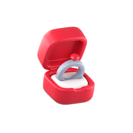 Caja del anillo  3D Icon