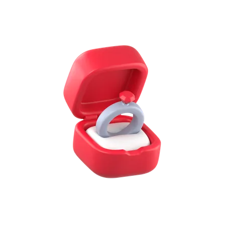 Caja del anillo  3D Icon