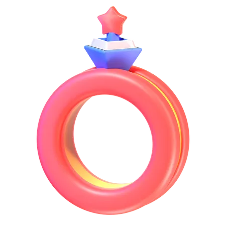 Anillo  3D Icon