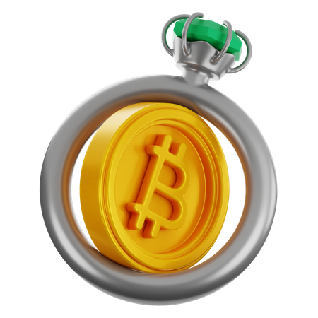 Anillo bitcoin  3D Icon