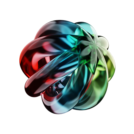 Anillo, bola, forma abstracta  3D Icon