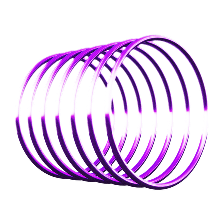 Anillo circular forma abstracta  3D Icon