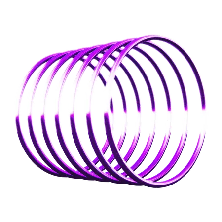 Anillo circular forma abstracta  3D Icon