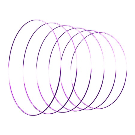 Anillo circular forma abstracta  3D Icon