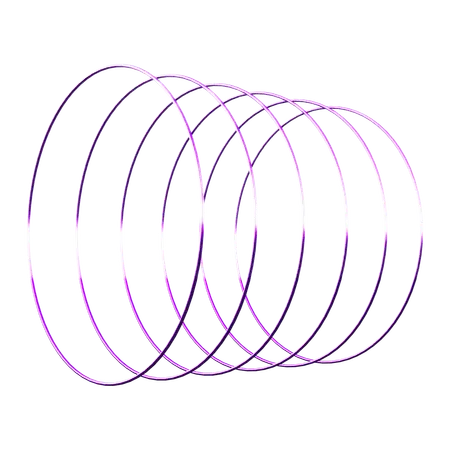 Anillo circular forma abstracta  3D Icon