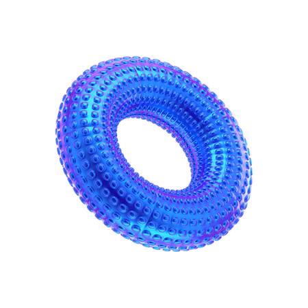 Anillo circular forma abstracta  3D Icon