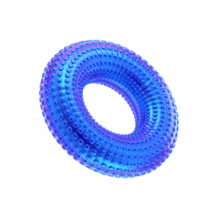 Anillo circular forma abstracta  3D Icon