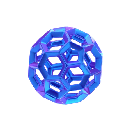 Forma abstracta de anillo de cubo  3D Icon