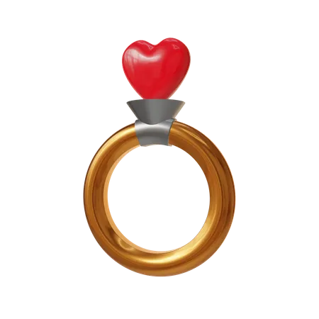 Anillo de amor  3D Icon