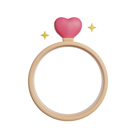 Anillo de bodas  3D Icon