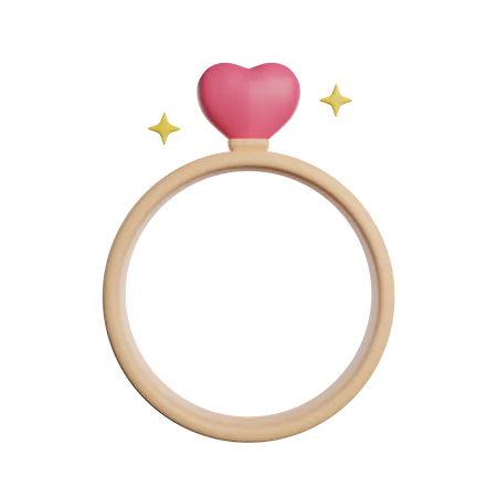 Anillo de bodas  3D Icon